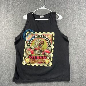 Vintage 1997 Sturgis tank top Black Hills Rally morotcyle rally Mens Large 57th